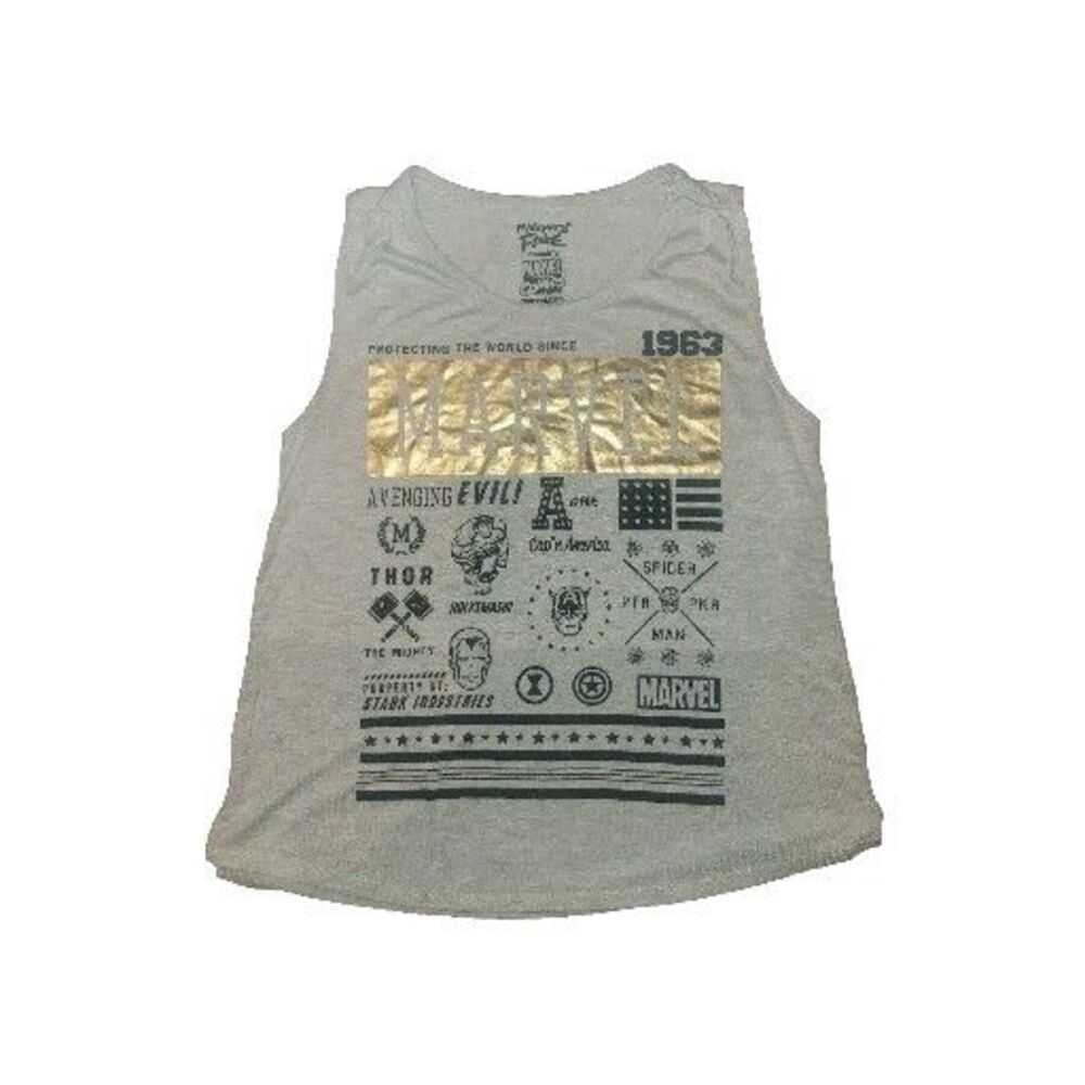 Mighty Fine Marvel Comics Womens Medium Tank Top Gray